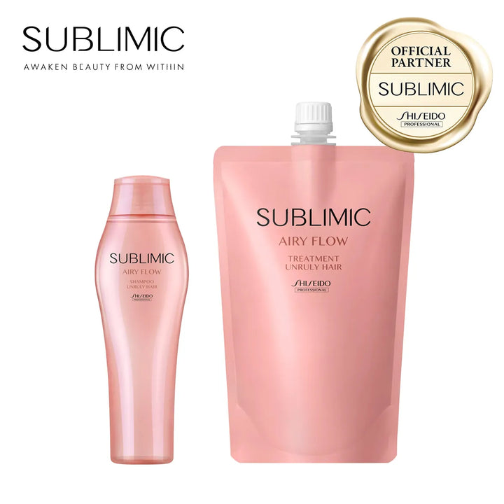 【セット】サブリミック エアリーフロー シャンプー・トリートメント (UNRULY HAIR：まとまりにくい髪)｜SUBLIMIC