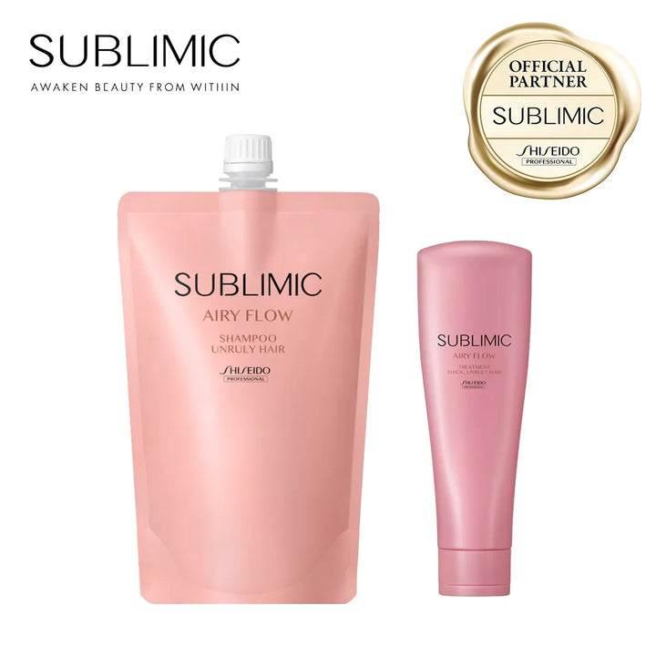 【セット】サブリミック エアリーフロー シャンプー・トリートメント (THICK, UNRULY HAIR：太くまとまらない髪)｜SUBLIMIC