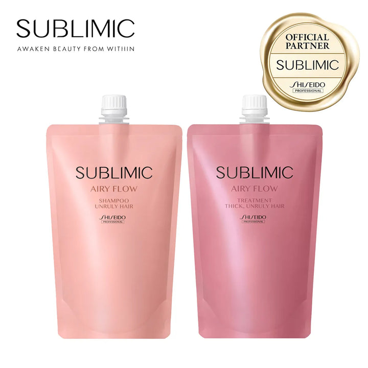 【セット】サブリミック エアリーフロー シャンプー・トリートメント (THICK, UNRULY HAIR：太くまとまらない髪)｜SUBLIMIC