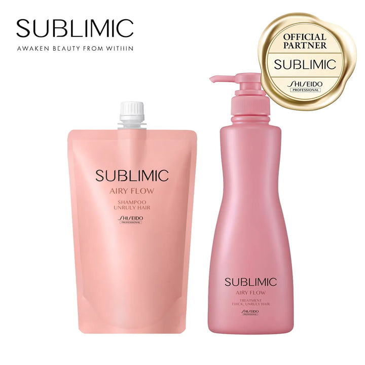 【セット】サブリミック エアリーフロー シャンプー・トリートメント (THICK, UNRULY HAIR：太くまとまらない髪)｜SUBLIMIC