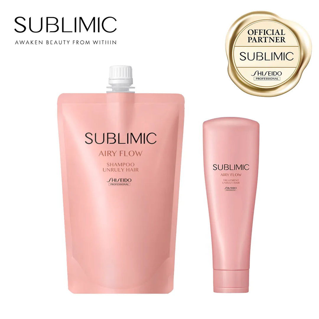 【セット】サブリミック エアリーフロー シャンプー・トリートメント (UNRULY HAIR：まとまりにくい髪)｜SUBLIMIC