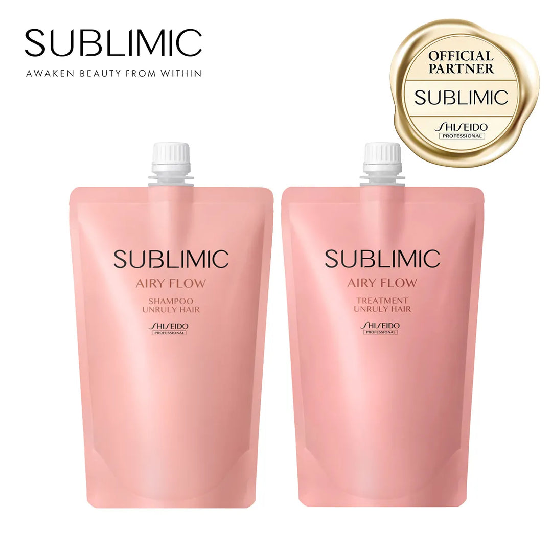 【セット】サブリミック エアリーフロー シャンプー・トリートメント (UNRULY HAIR：まとまりにくい髪)｜SUBLIMIC