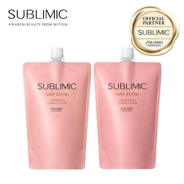 【セット】サブリミック エアリーフロー シャンプー・トリートメント (UNRULY HAIR：まとまりにくい髪)｜SUBLIMIC