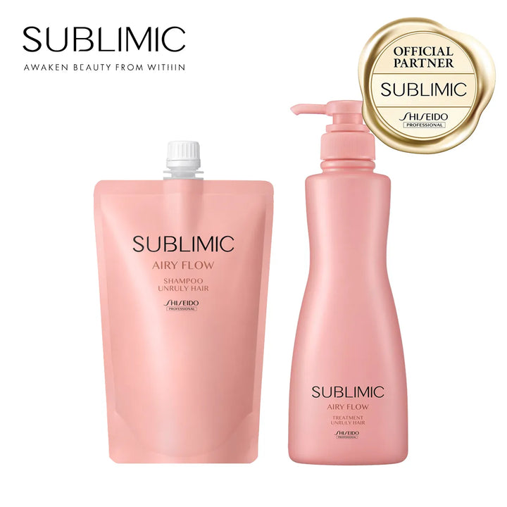 【セット】サブリミック エアリーフロー シャンプー・トリートメント (UNRULY HAIR：まとまりにくい髪)｜SUBLIMIC