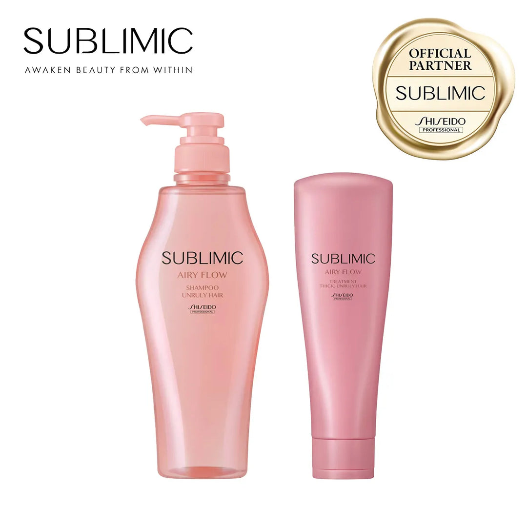 【セット】サブリミック エアリーフロー シャンプー・トリートメント (THICK, UNRULY HAIR：太くまとまらない髪)｜SUBLIMIC
