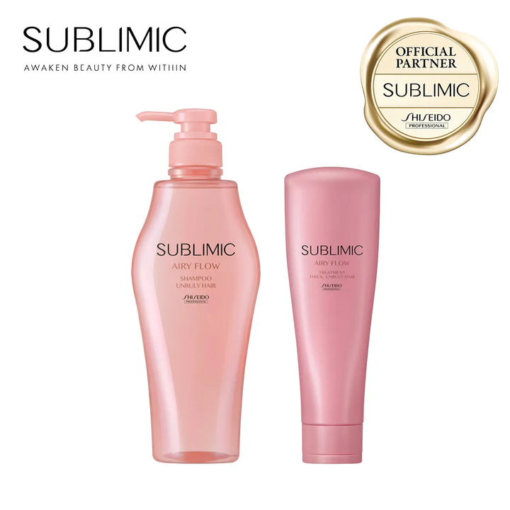 【セット】サブリミック エアリーフロー シャンプー・トリートメント (THICK, UNRULY HAIR：太くまとまらない髪)｜SUBLIMIC