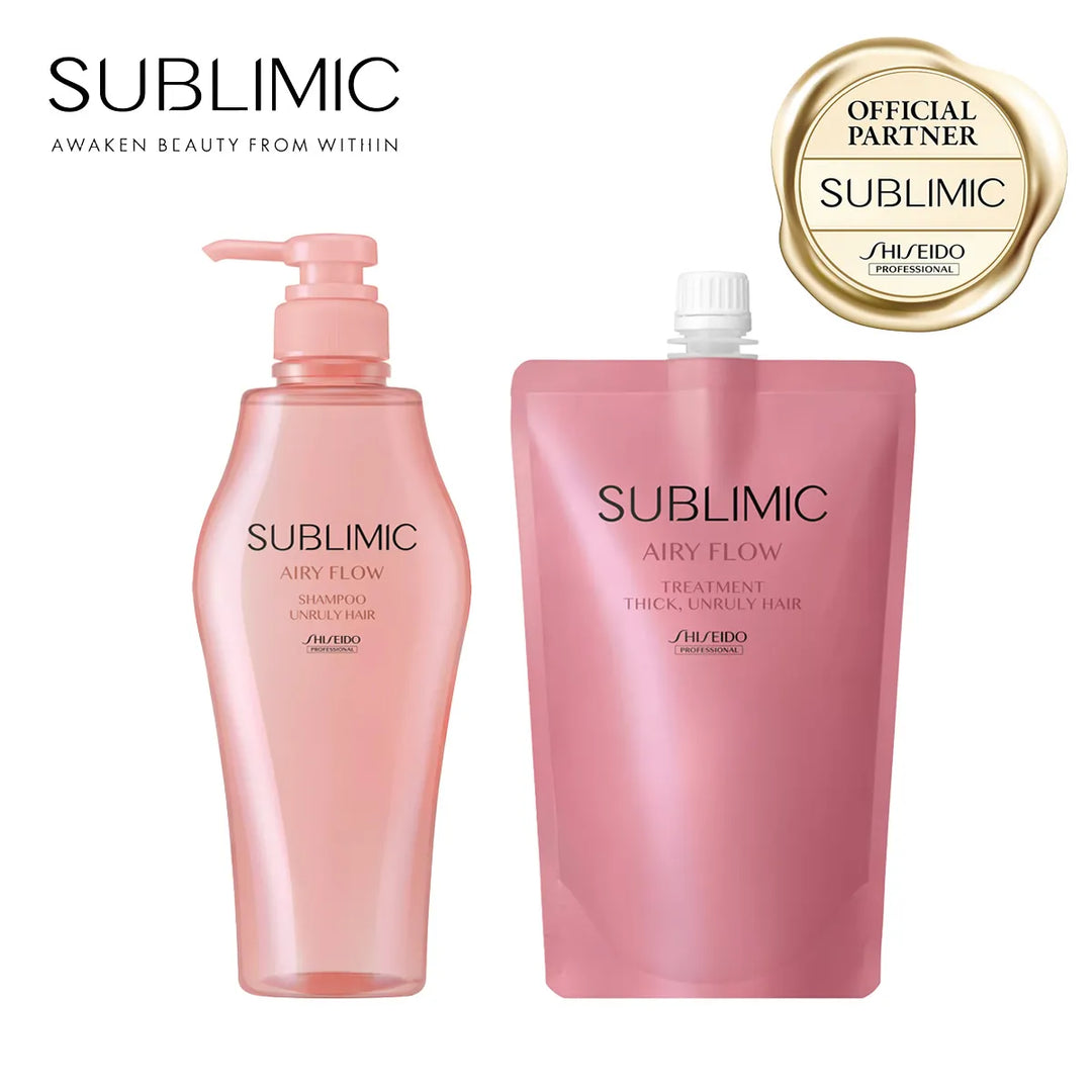 【セット】サブリミック エアリーフロー シャンプー・トリートメント (THICK, UNRULY HAIR：太くまとまらない髪)｜SUBLIMIC
