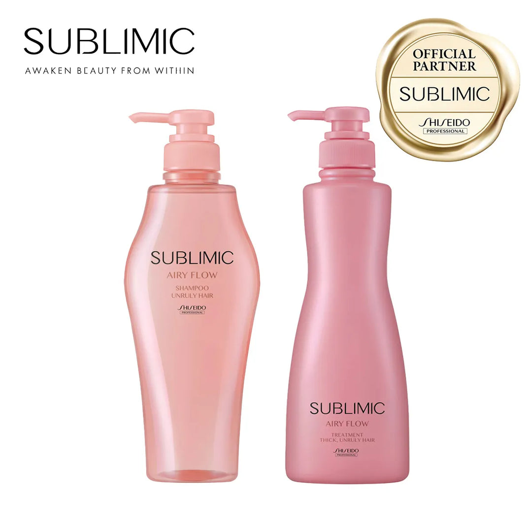 【セット】サブリミック エアリーフロー シャンプー・トリートメント (THICK, UNRULY HAIR：太くまとまらない髪)｜SUBLIMIC
