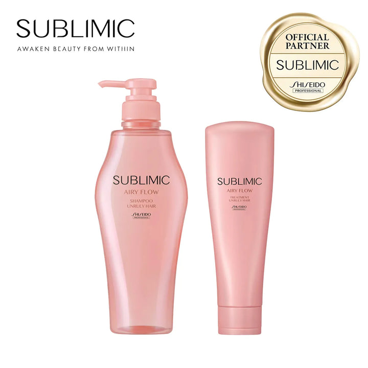 【セット】サブリミック エアリーフロー シャンプー・トリートメント (UNRULY HAIR：まとまりにくい髪)｜SUBLIMIC