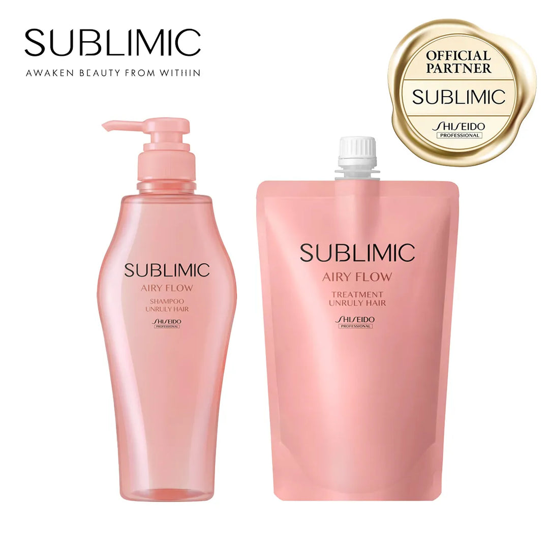 【セット】サブリミック エアリーフロー シャンプー・トリートメント (UNRULY HAIR：まとまりにくい髪)｜SUBLIMIC