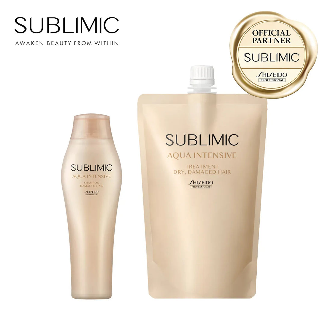 【セット】サブリミック アクアインテンシブ シャンプー・トリートメント D:乾燥した髪用｜SUBLIMIC