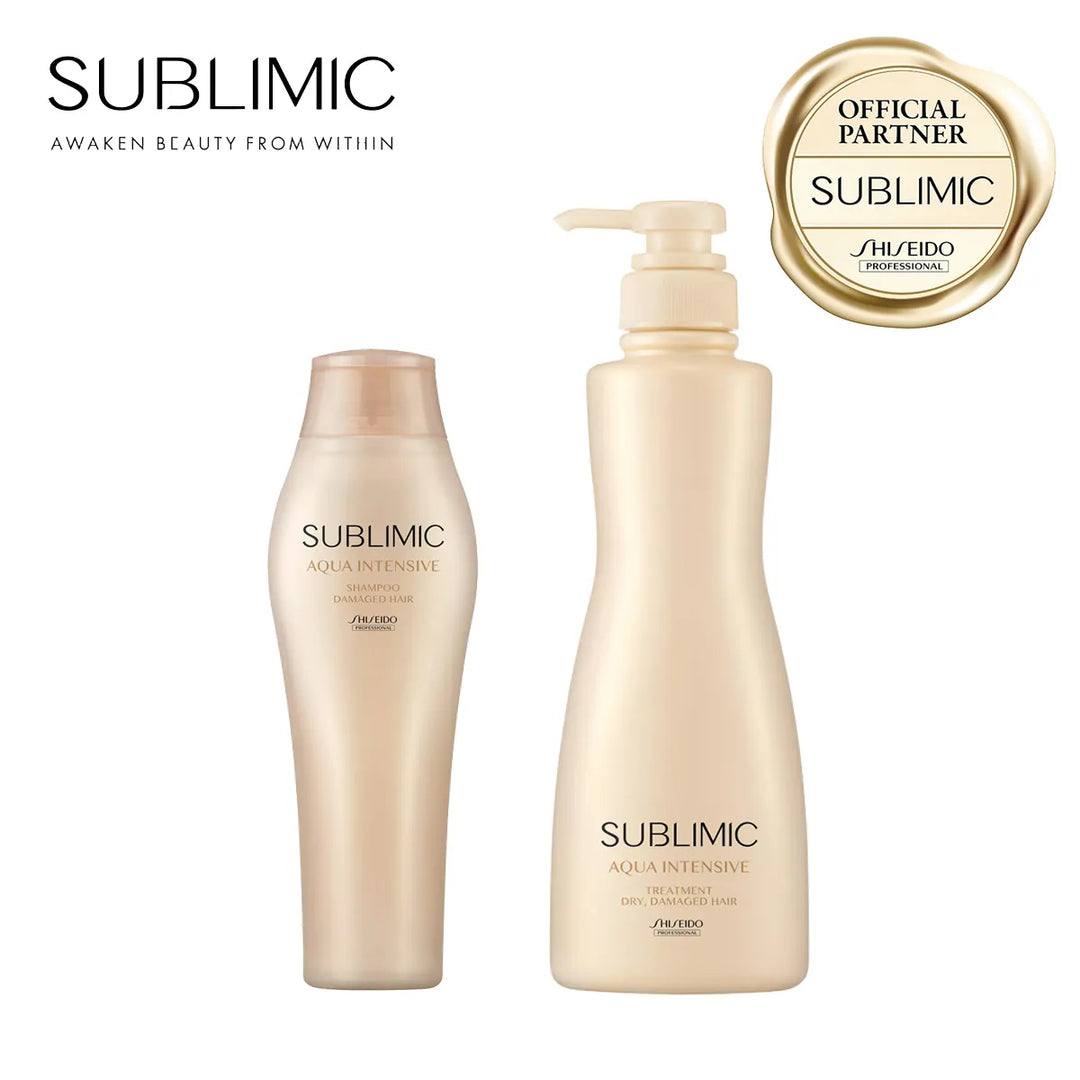 【セット】サブリミック アクアインテンシブ シャンプー・トリートメント D:乾燥した髪用｜SUBLIMIC