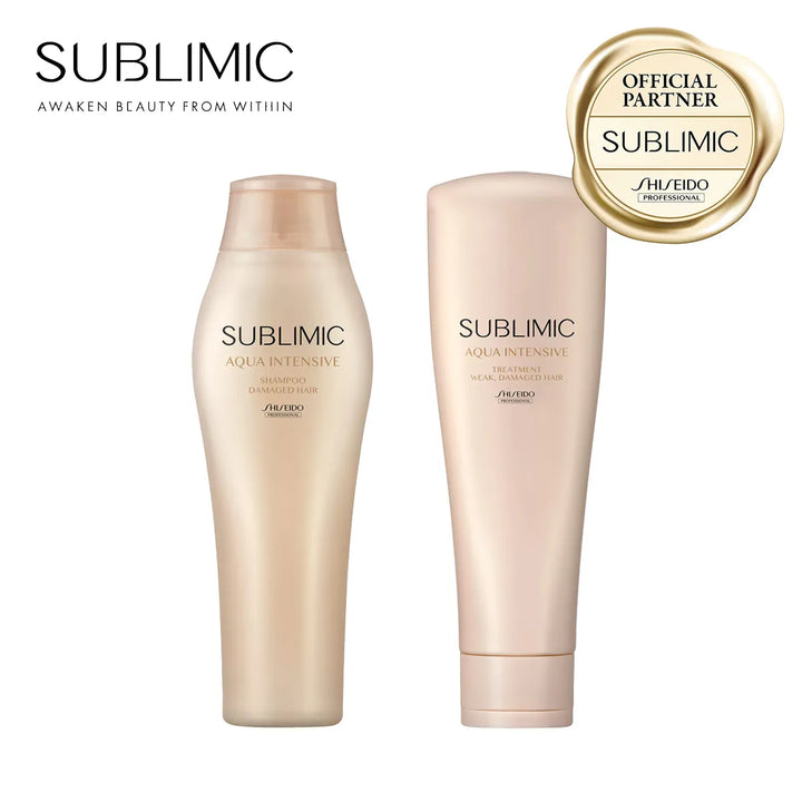 【セット】サブリミック アクアインテンシブ シャンプー・トリートメント W:弱った髪用｜SUBLIMIC