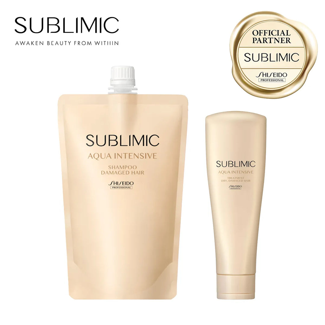 【セット】サブリミック アクアインテンシブ シャンプー・トリートメント D:乾燥した髪用｜SUBLIMIC