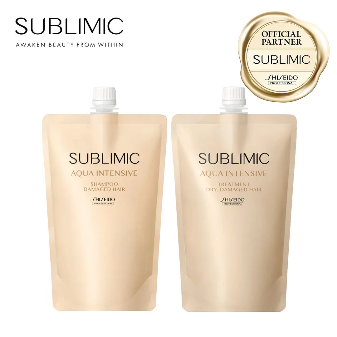 【セット】サブリミック アクアインテンシブ シャンプー・トリートメント D:乾燥した髪用｜SUBLIMIC