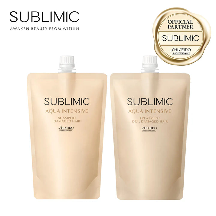 【セット】サブリミック アクアインテンシブ シャンプー・トリートメント D:乾燥した髪用｜SUBLIMIC