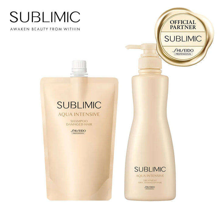 【セット】サブリミック アクアインテンシブ シャンプー・トリートメント D:乾燥した髪用｜SUBLIMIC