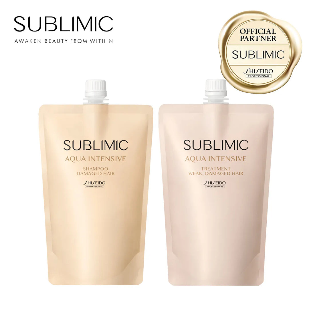 【セット】サブリミック アクアインテンシブ シャンプー・トリートメント W:弱った髪用｜SUBLIMIC