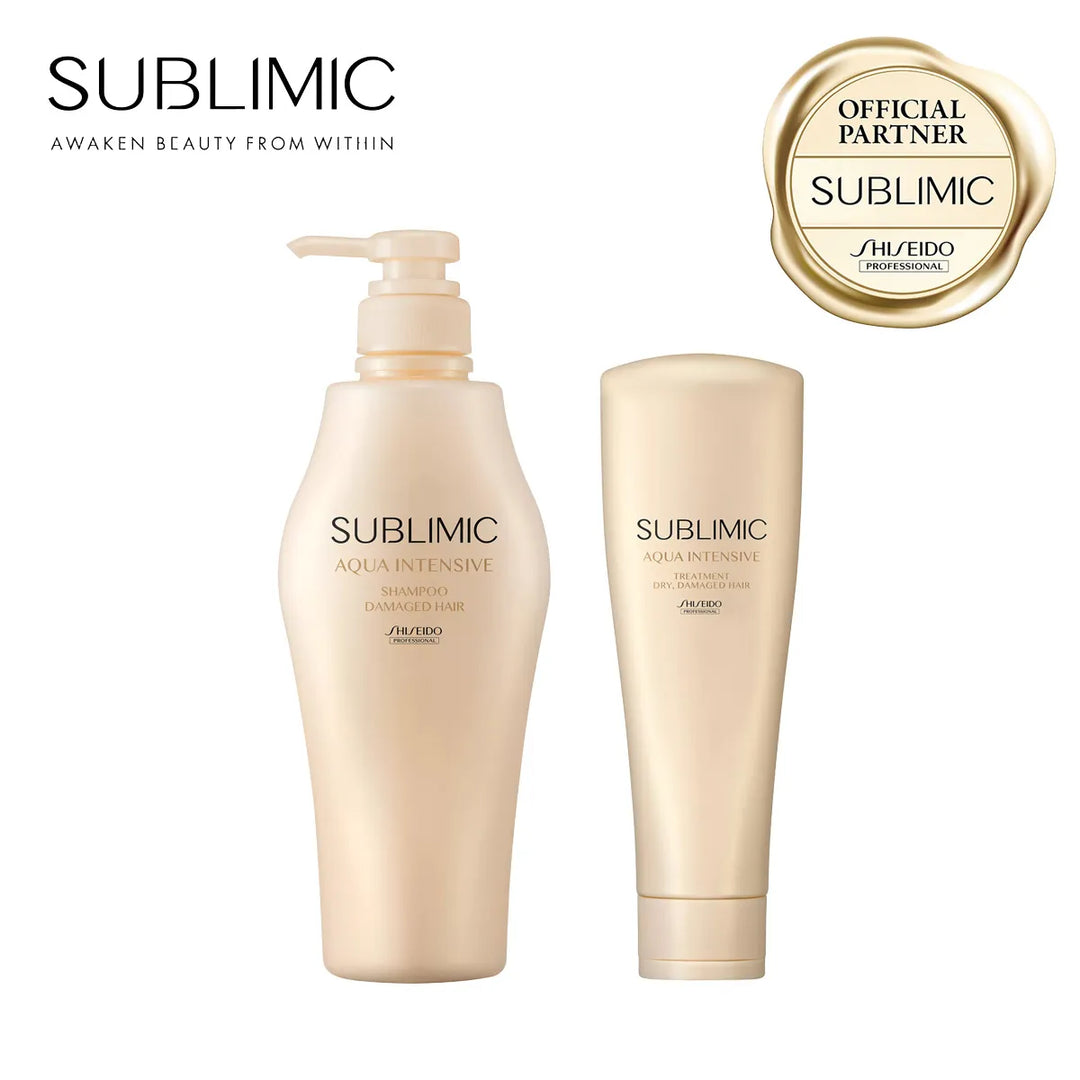 【セット】サブリミック アクアインテンシブ シャンプー・トリートメント D:乾燥した髪用｜SUBLIMIC