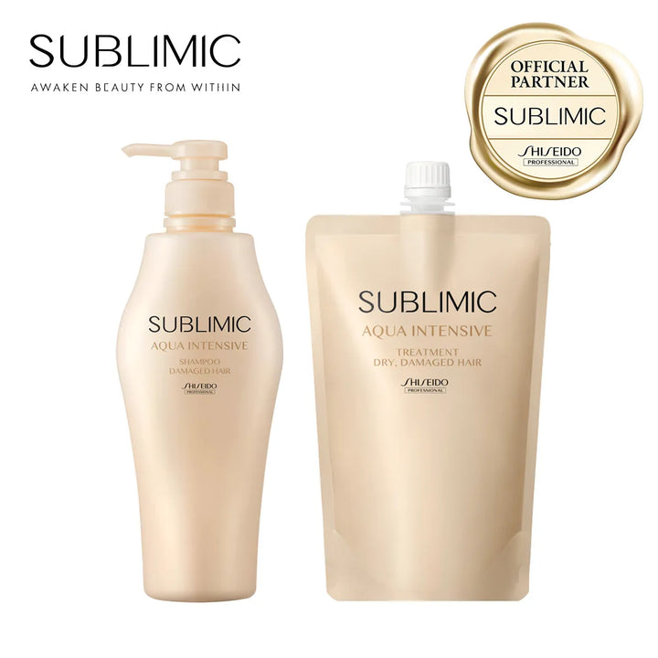 【セット】サブリミック アクアインテンシブ シャンプー・トリートメント D:乾燥した髪用｜SUBLIMIC