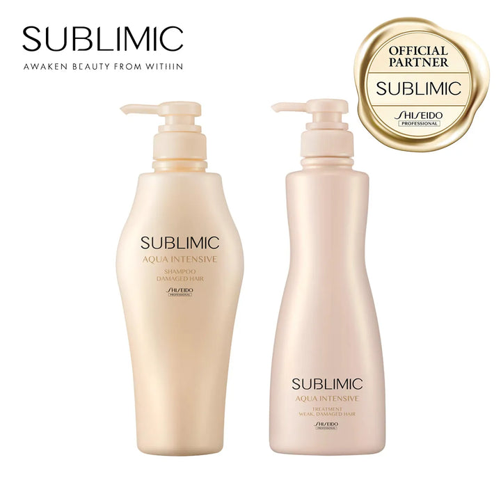 【セット】サブリミック アクアインテンシブ シャンプー・トリートメント W:弱った髪用｜SUBLIMIC