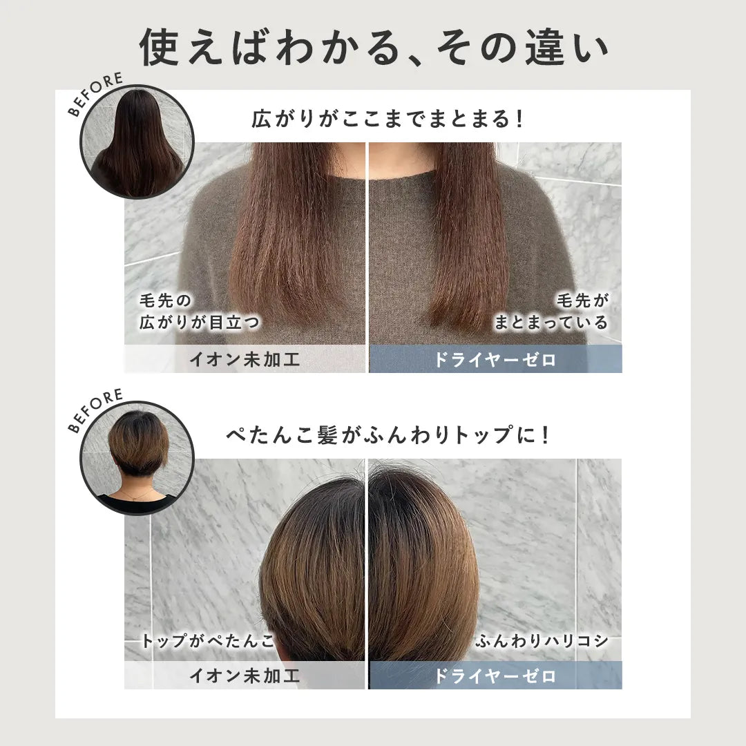 使えばわかる、その違い ビフォーアフター